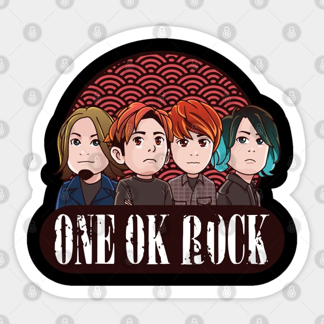 One Ok Rock Anime Big Head Sticker by obiyshinichiart